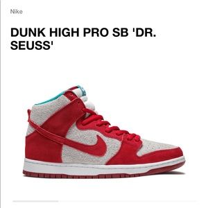 Mens Nike Dunk SB High Dr. Seuss